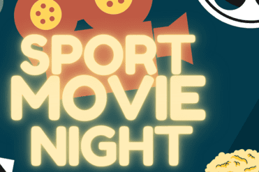Plakat zur Sport Movie Night im BTV-Sportzentrum, 3.-4. August, f&uuml;r Kinder von 9-15 Jahren, inkl. &Uuml;bernachtung.