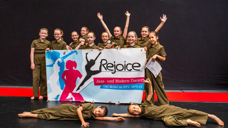Die Kinderlandesligaformation "Rejoice" gewinnt ihr erstes Turnier der Saison 2025.